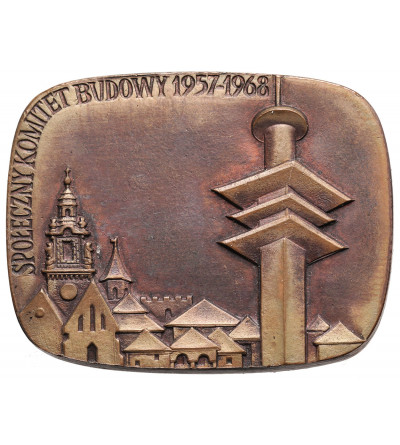 Poland, PRL (1952-1989). Medal 1968, Committee for the Construction of a Television Center in Cracow