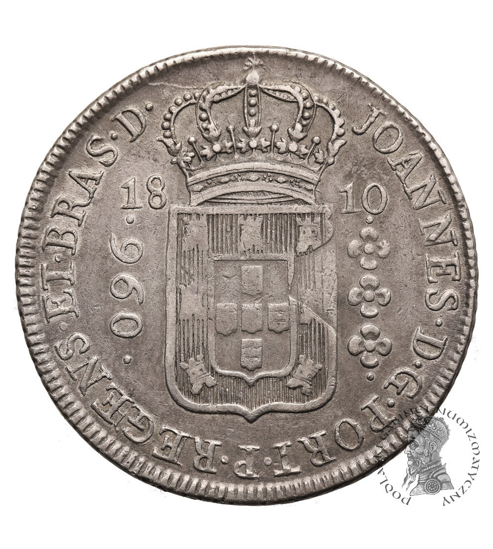 Brazil, Joao, Prince Regent 1799-1818. 960 Reis 1810, Rio de Janeiro or Bahia