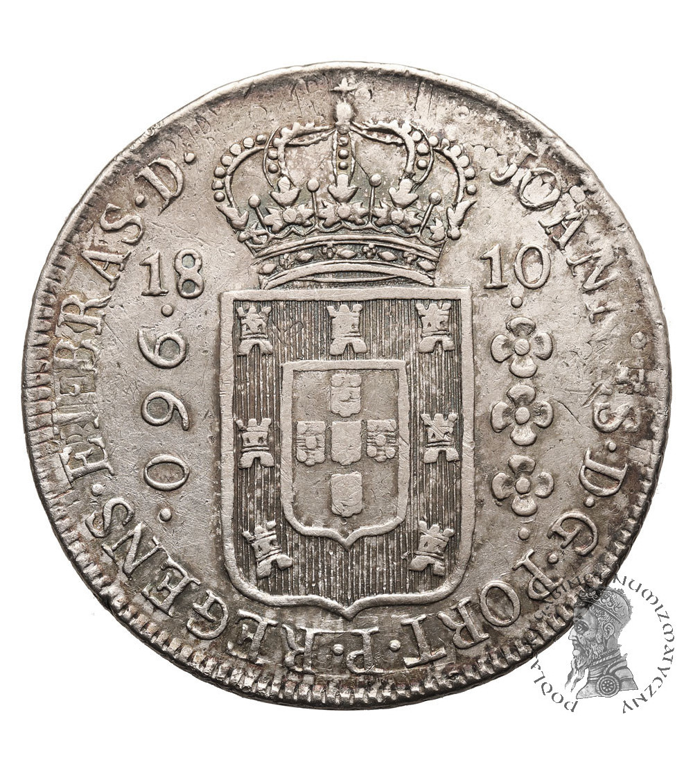 Brazil, Joao, Prince Regent 1799-1818. 960 Reis 1810 R, Rio de Janeiro