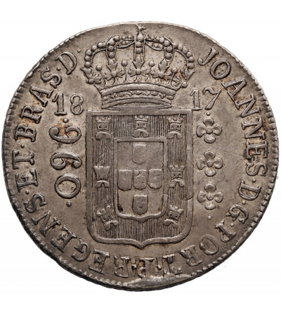 Brazil, Joao, Prince Regent 1799-1818. 960 Reis 1817 B, Bahia