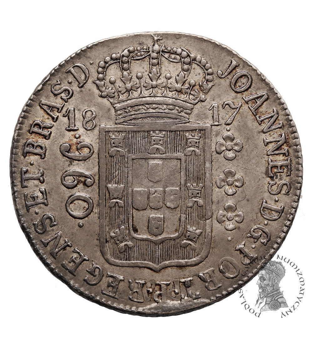 Brazylia, Joao, Prince Regent 1799-1818. 960 Reis 1817 B, Bahia