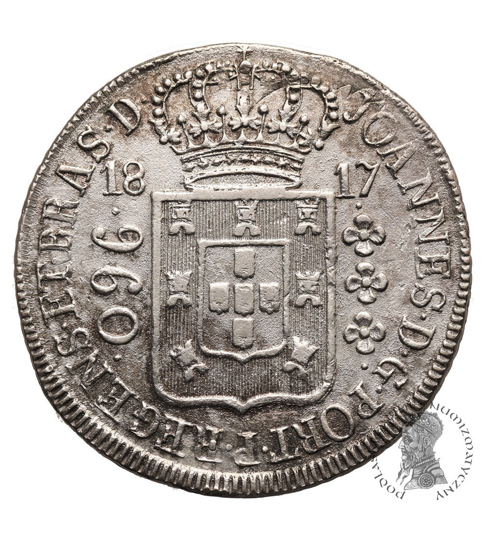 Brazil, Joao, Prince Regent 1799-1818. 960 Reis 1817 R, Rio de Janairo
