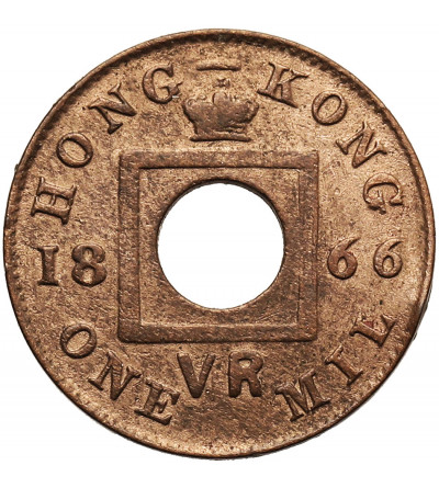 Hong Kong. 1 Mil 1866 VR