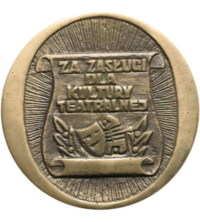 Poland, PRL (1952-1989). Medal 1971, For Merits to Theatrical Culture, Theatrical Culture Society, General Board