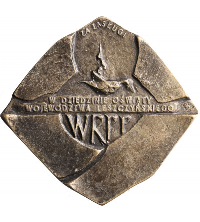 Poland, PRL (1952-1989). Author's Medallion for Merits in the Field of Education of the Leszno Province WRPP, J. Stasinski