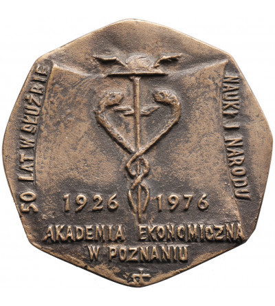 Polska, PRL (1952–1989), Poznań. Medal autorski 1976, Akademia Ekonomiczna w Poznaniu, J. Stasiński