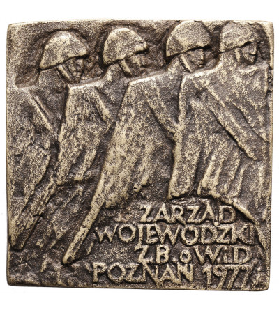 Poland, PRL (1952-1989), Poznan. Plaque 1977, ZBoWiD Provincial Board Poznań
