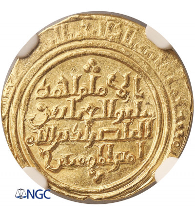 Dynastia Ayyubidów (Egipt), al-'Adil Abu Bakr I AH 592-615. AV Dinar AH 606 / 1209 AD, al-Iskandariya - NGC MS 63