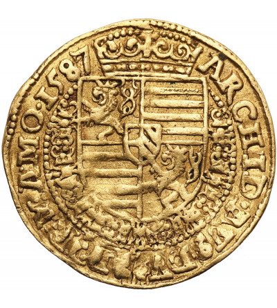Austria / Czechy-Bohemia (Święte Cesarstwo Rzymskie), Rudolf II 1576-1612. Dukat 1587, Praga