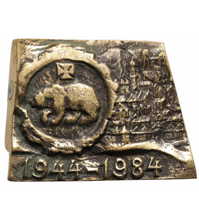 Poland, PRL (1952-1989), City Chelm. Plaque 1984, 40 Years of PRL