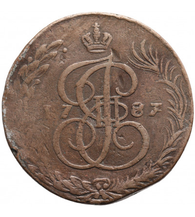 Russia / Sweden, Gustaf III, 1771-1792. 5 Kopeks 1787 / 7 EM, Avesta Mint