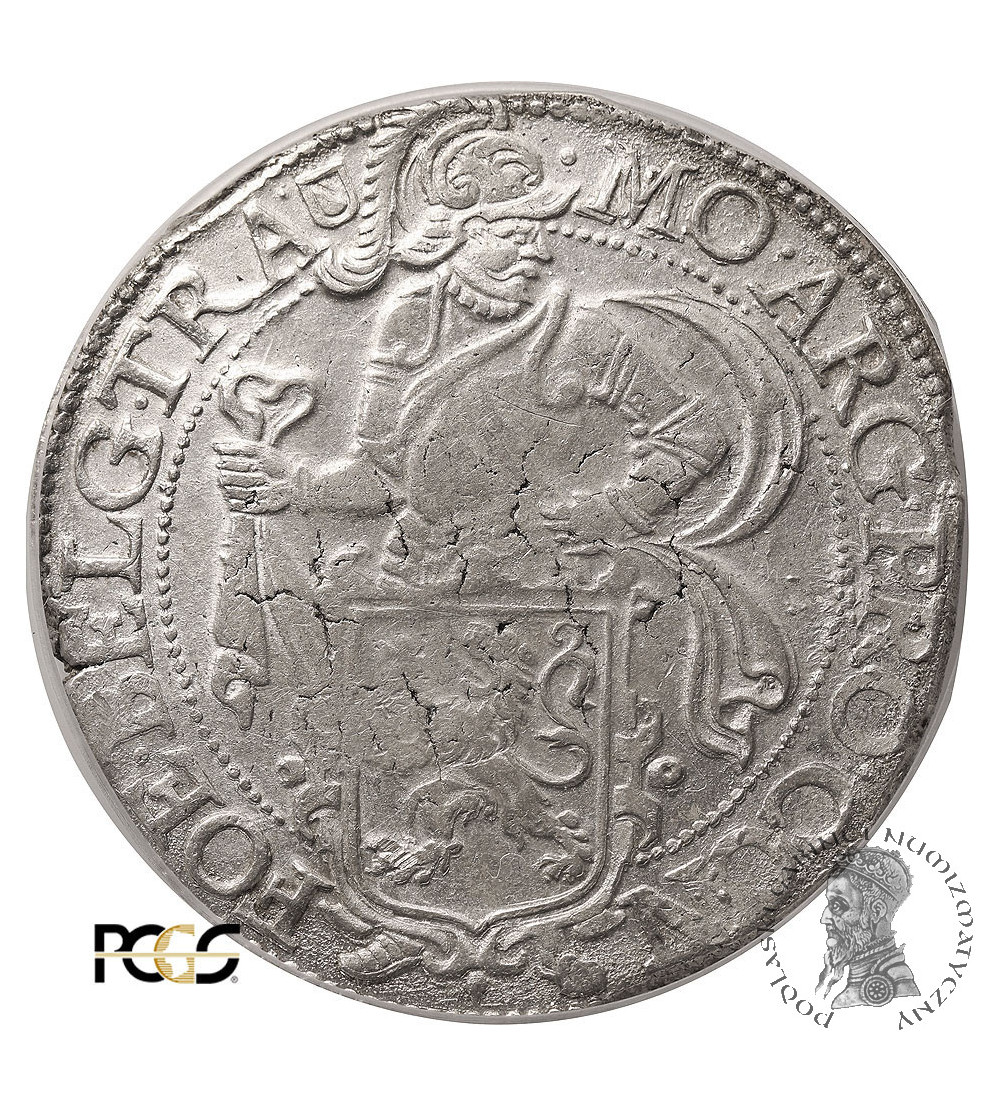 Niderlandy, Prowincja Utrecht (1581-1795). Talar lewkowy (Leeuwendaalder / Lion Daalder) 1647 - PCGS AU Details