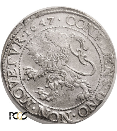 Netherlands, Province Utrecht (1580-1795). Thaler (Leeuwendaalder / Lion Daalder) 1647 - PCGS AU Details