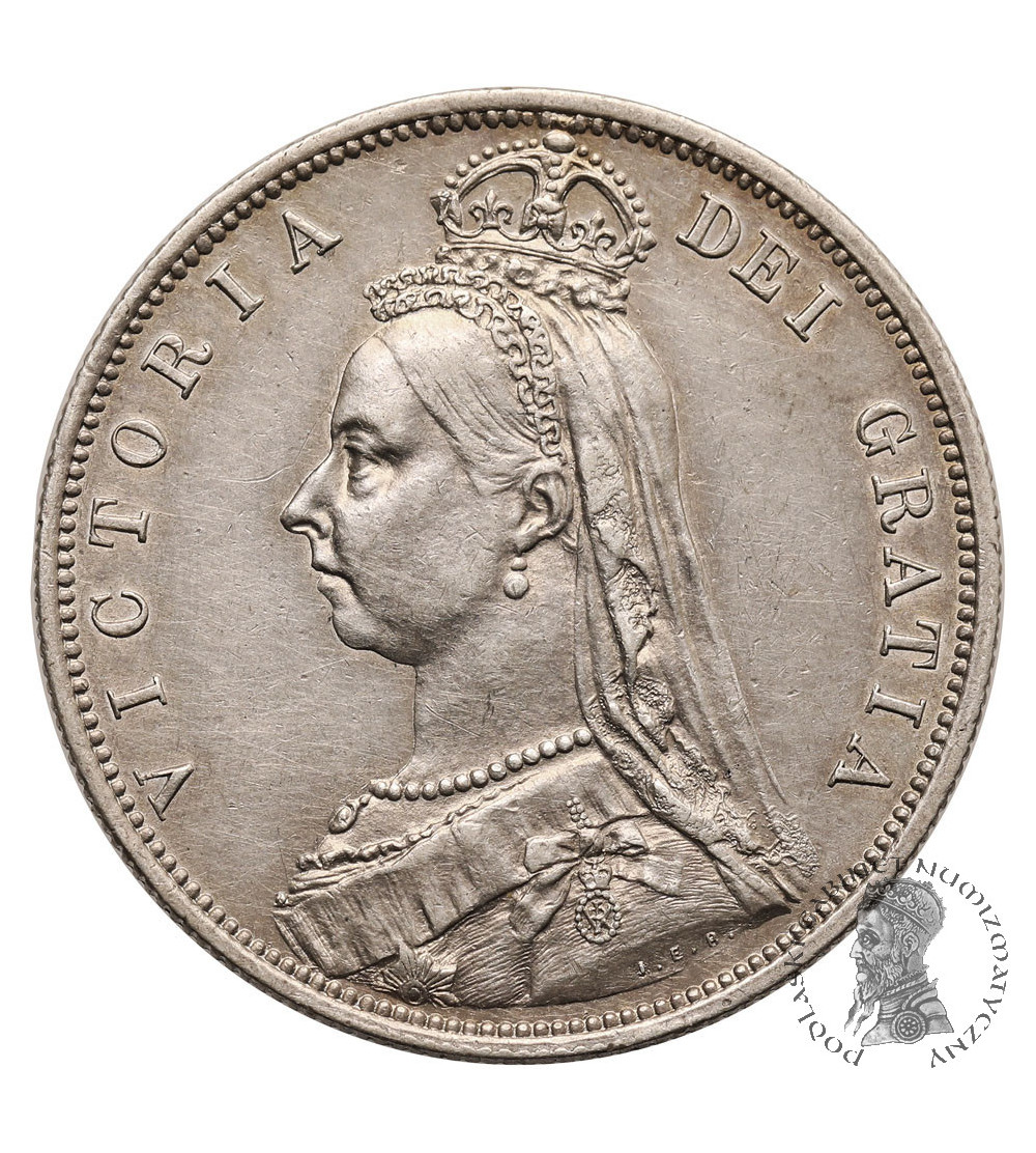 Wielka Brytania, Wiktoria 1837-1901. 1/2 korony (Half Crown) 1887