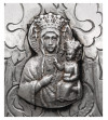 Poland, Republic of Poland 1918-1939. Silver plaque / guttergraph with Our Lady of Czestochowa
