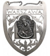 Polska, Rzeczpospolita Polska 1918-1939, Warszawa. Srebrny ryngraf z Matką Boską Ostrobramską