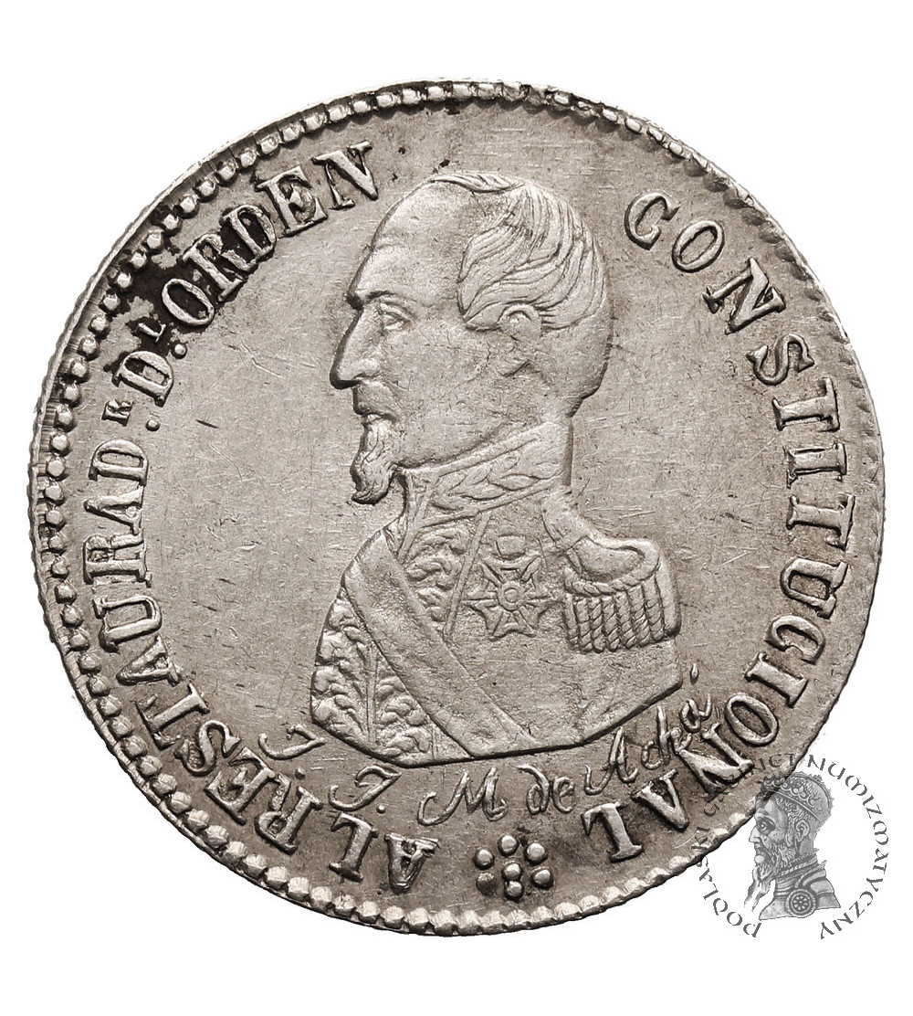 Bolivia. Jose Acha 2 Soles / Silver Medal, 1863, Potosi Mint