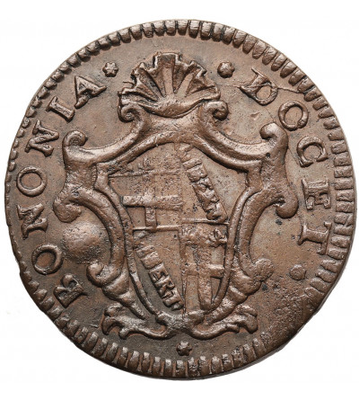 Italy, Bologna - Papal States, Clemente XII, 1730-1740. 1/2 (Mezzo) Bolognino 1738