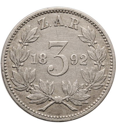 South Africa. 3 Pence 1892