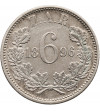 South Africa. 6 Pence 1896