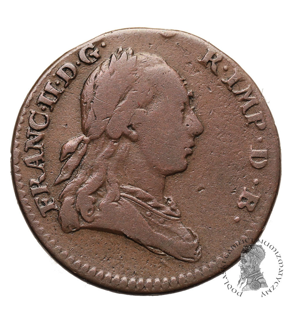 Spanish Netherlands, Frans II 1792-1806. Liard (Oord) 1793, Brussels mint