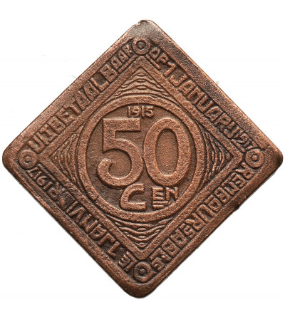 Belgia, Gandawa (Ghent) - okupacja niemiecka. 50 Centimes 1915