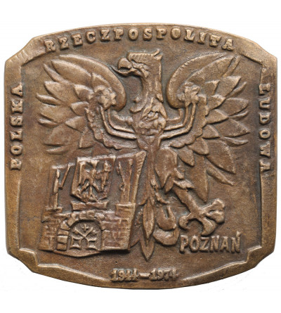 Polska, PRL (1952–1989), Poznań. Plakieta 1974, W Uznaniu Zasług