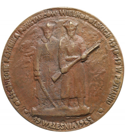Polska, PRL (1952–1989), Poznań. Medal 1965, Odsłonięcie Pomnika Powstańców Wielkopolskich 1918-1919, J. Sobociński