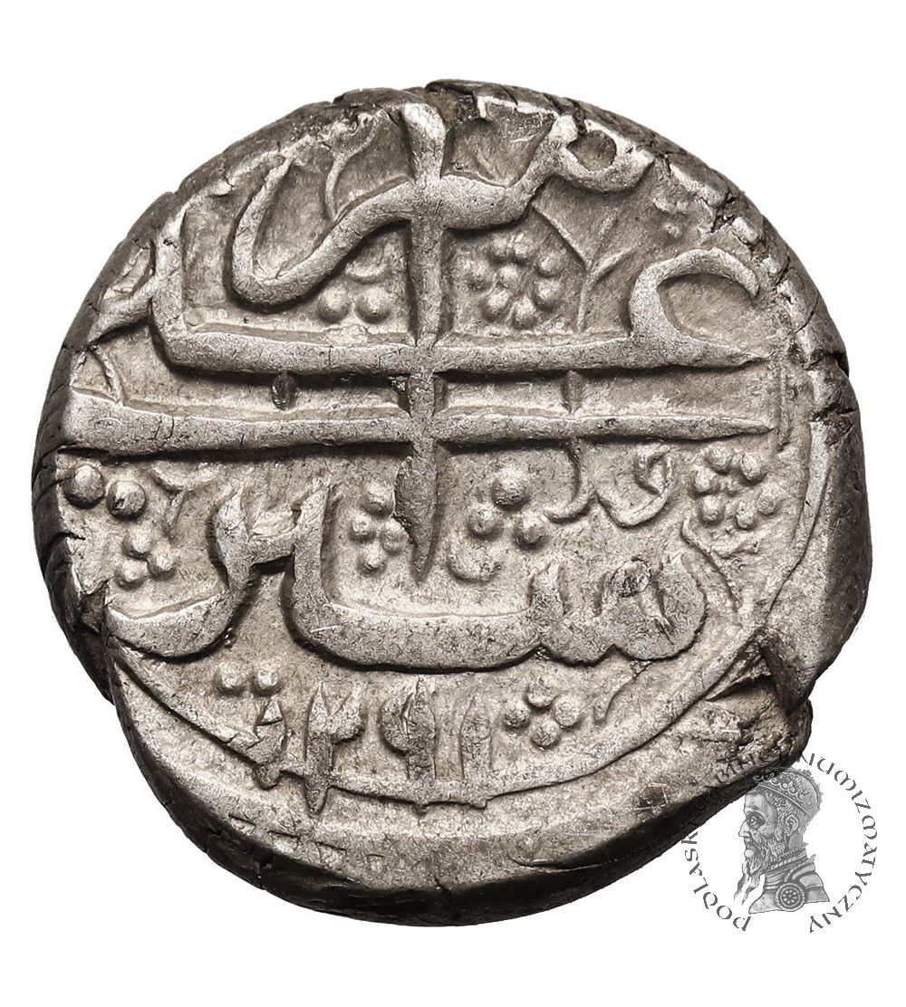 Afganistan, Sher Ali, AH 1285-1296 / 1868-1879 AD. AR Rupia AH 1291 / 1874 AD