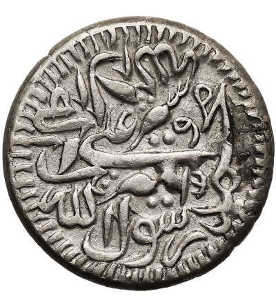 Afghanistan, Sher Ali, AH 1285-1296 / 1868-1879 AD. AR 1/2 Rupee, AH 1295 / 1878 AD