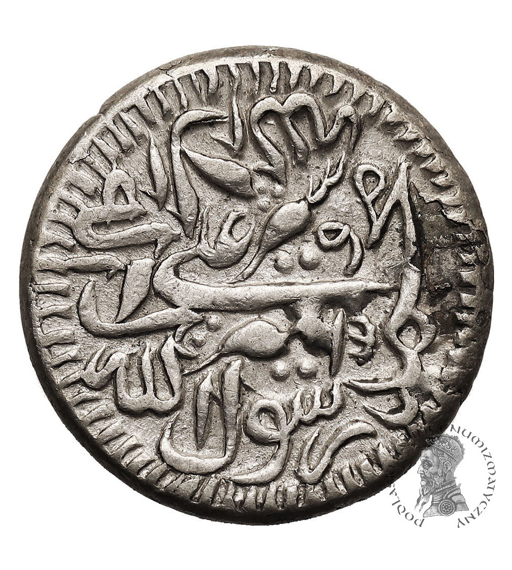 Afghanistan, Sher Ali, AH 1285-1296 / 1868-1879 AD. AR 1/2 Rupee, AH 1295 / 1878 AD