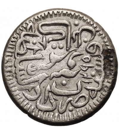 Afganistan, Sher Ali, AH 1285-1296 / 1868-1879 AD. AR 1/2 Rupii, AH 1295 / 1878 AD