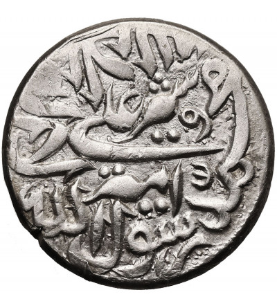 Afganistan, Sher Ali, AH 1285-1296 / 1868-1879 AD. AR Rupia, AH 1294 / 1877 AD