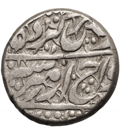 Afganistan, Sher Ali, AH 1285-1296 / 1868-1879 AD. AR 1/2 Rupii, AH 1285 / 1868 AD, Qandahar