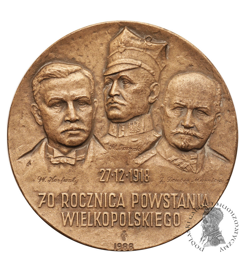 Poland, PRL (1952-1989), Poznan. Medal 1988, 70th Anniversary of the Greater Poland Uprising 27.12.1918