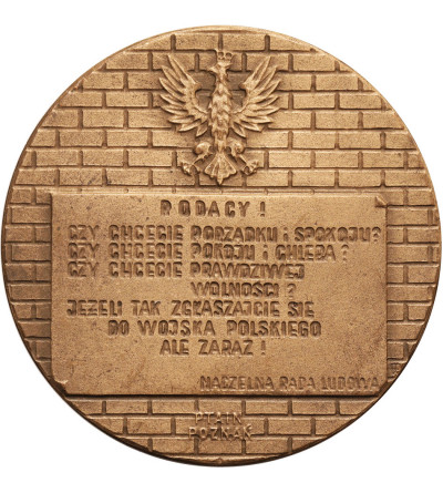 Polska, PRL (1952–1989), Poznań. Medal 1988, 70. Rocznica Powstania Wielkopolskiego 27.12.1918