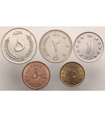 Afganistan. Zestaw monet obiegowych XX wiek, 5 sztuk