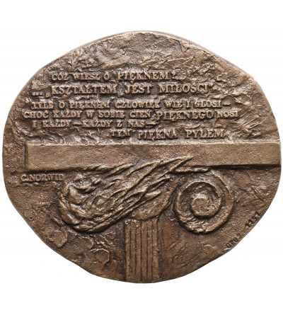 Polska, PRL (1952–1989), Poznań. Medal 1985, Urząd Wojewódzki w Poznaniu, Wydział Kultury i Sztuki, J. Stasiński