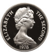 Ascension Island. Crown (25 Pence) 1978 PM, 25th Anniversary of Coronation Elizabeth II - Silver Proof