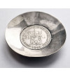 Netherland. Silver bowl / saucer with 2,5 Gulden coin 1943, Wilhelmina I 1890-1948