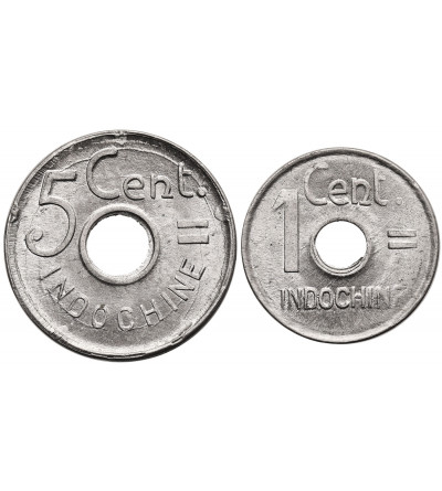 Indochiny Francuskie. 1, 5 centów 1943