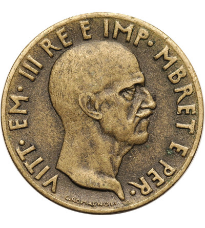 Albania, okupacja włoska. 0,05 Lek 1940 R, Rzym, Vittorio Emanuele III 1939-1943