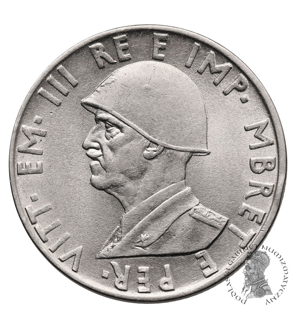 Albania, Italian Occupation WWII. 0,50 Lek 1939 R, Rome, Vittorio Emanuele III 1939-1943