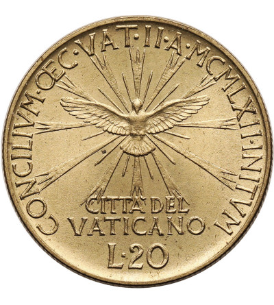 Vatican City, John XXIII 1958-1963. 20 Lire 1962, AN IV, second ecumential council
