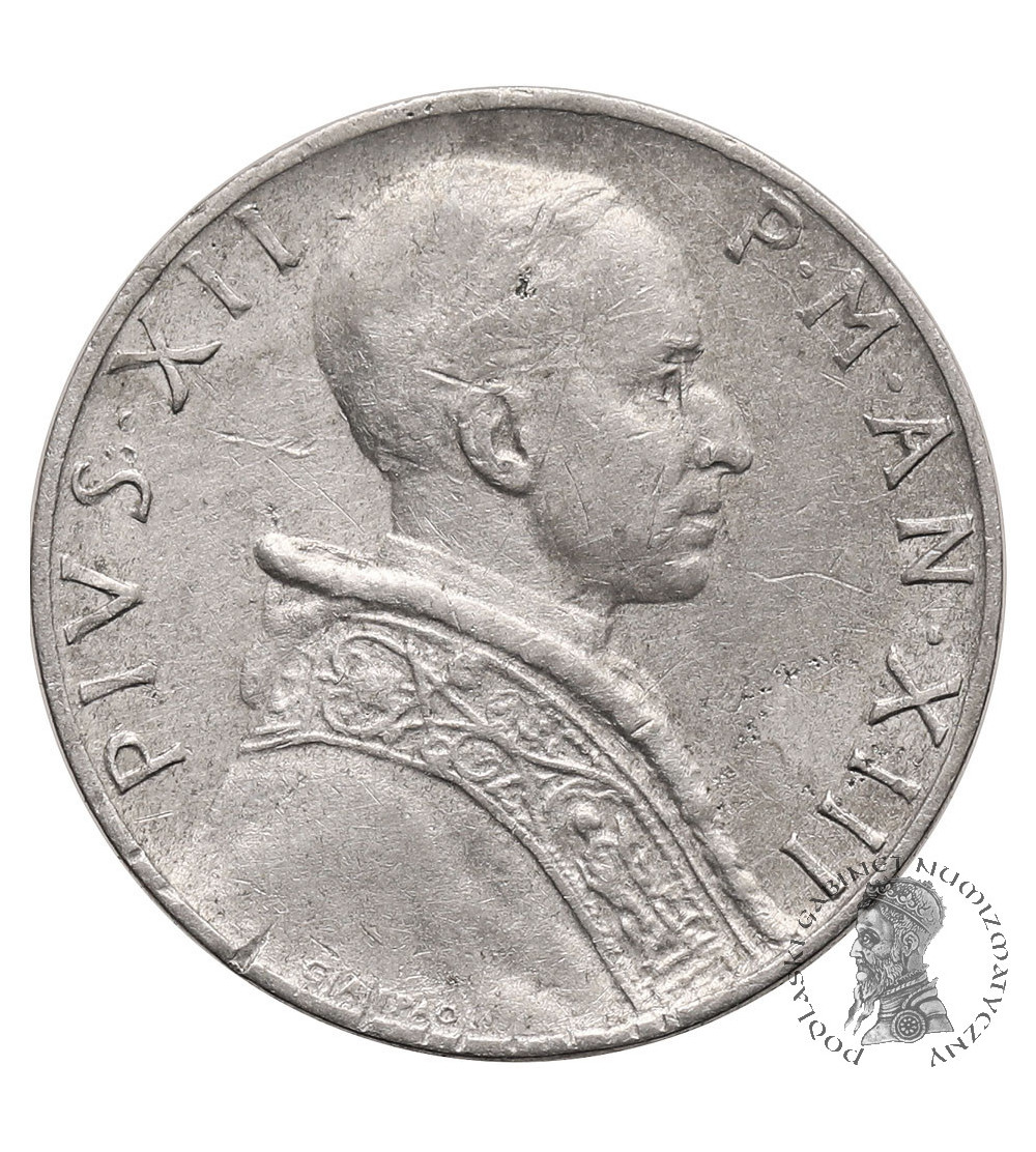 Watykan, Pius XII 1939-1958. 5 Lire 1951, AN XIII