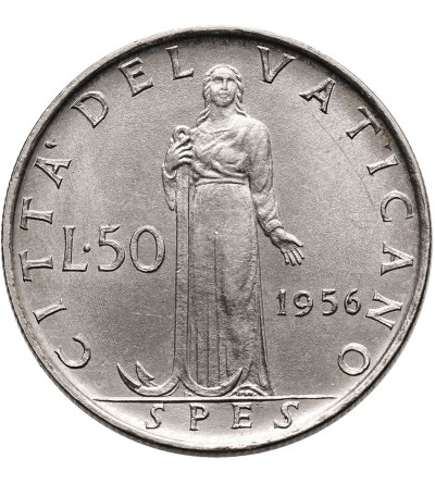 Vatican City, Pius XII 1939-1958. 50 Lire 1956, AN XVIII