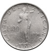 Vatican City, Pius XII 1939-1958. 100 Lire 1956, AN XVIII