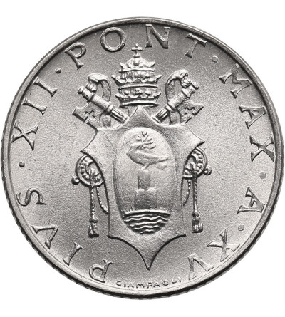 Vatican City, Pius XII 1939-1958. 2 Lire 1953, AN XV