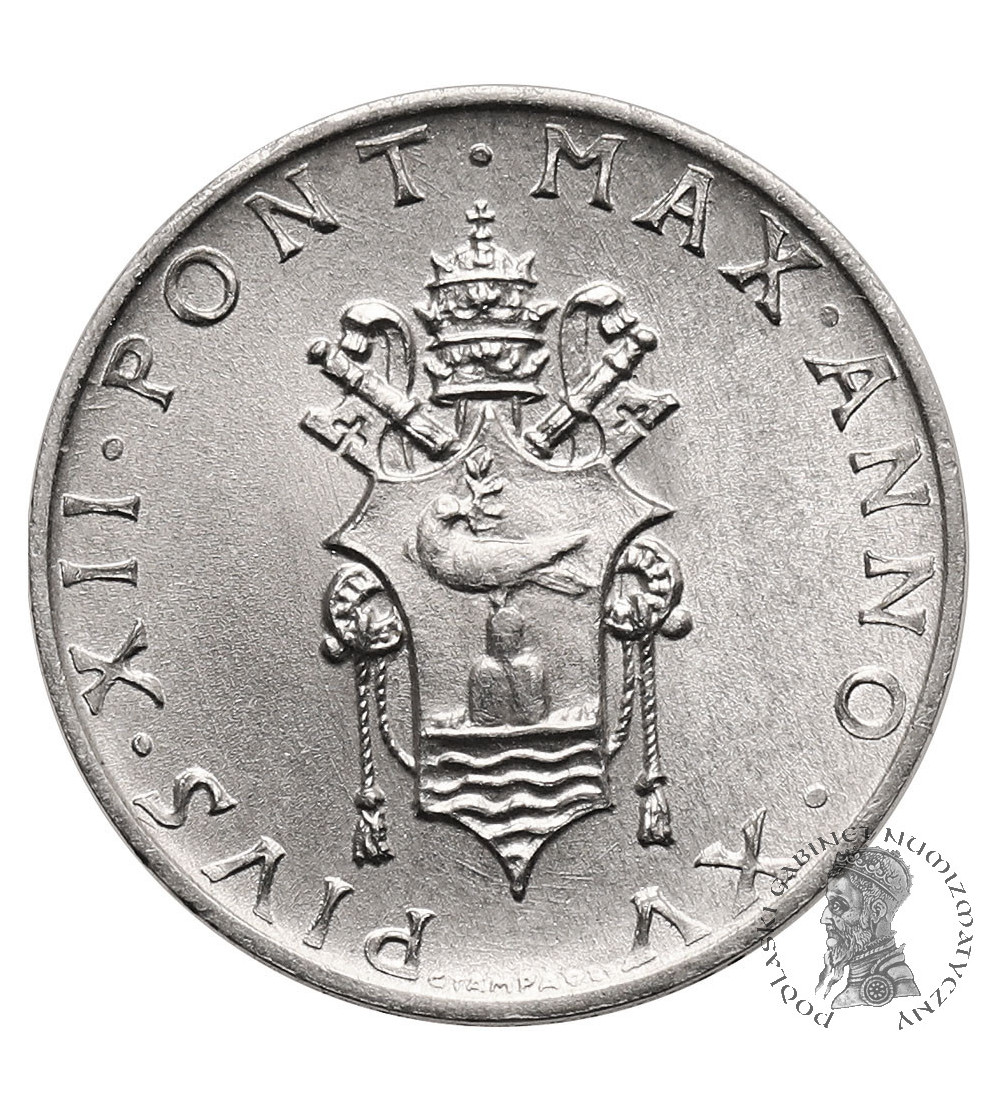 Watykan, Pius XII 1939-1958. 1 Lira 1953, AN XV
