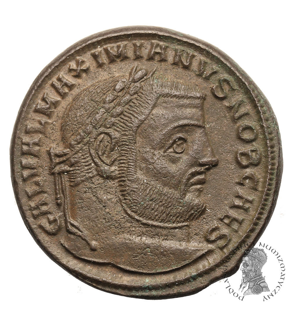 Cesarstwo Rzymska. Galeriusz, 293-311 AD. Follis (Nummus), 302-303 AD, Thessalonica, GENIO POPVLI ROMANI